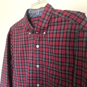 Gap long sleeve plaid large size